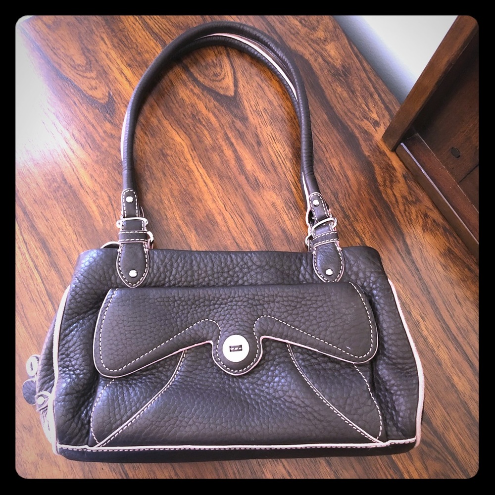 Cole Hann Dark Brown Shoulder Purse